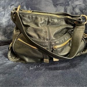 Black leather Michael Kors purse